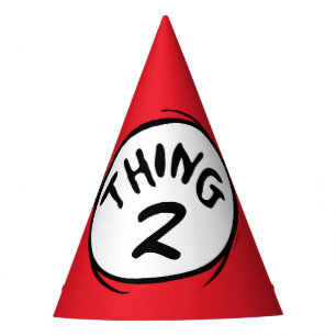 Dr. Seuss   Custom Thing One Thing Two Party Hat
