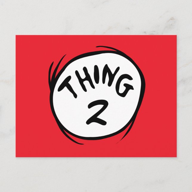 Dr. Seuss | Custom Thing One Thing Two Postcard (Front)