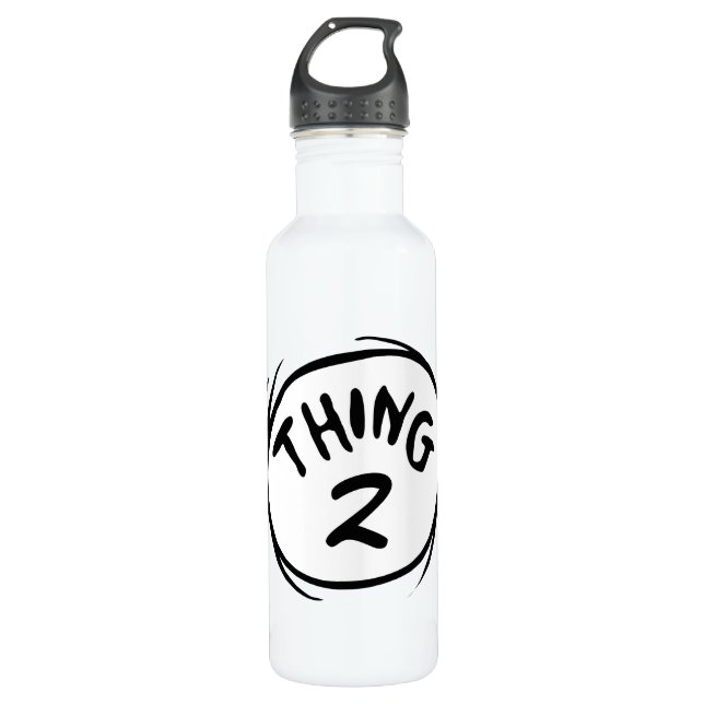 Dr. Seuss | Custom Thing One Thing Two Stainless Steel Water Bottle (Front)