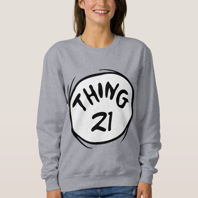 Dr. Seuss | Custom Thing One Thing Two Sweatshirt (Front)