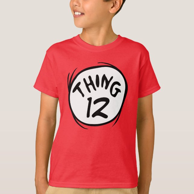 Dr. Seuss | Custom Thing One Thing Two T-Shirt (Front)