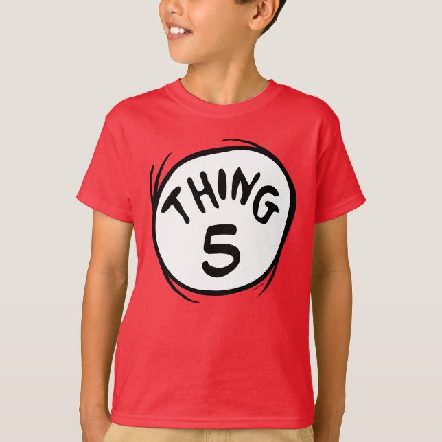 Dr. Seuss | Custom Thing One Thing Two T-Shirt (Front)