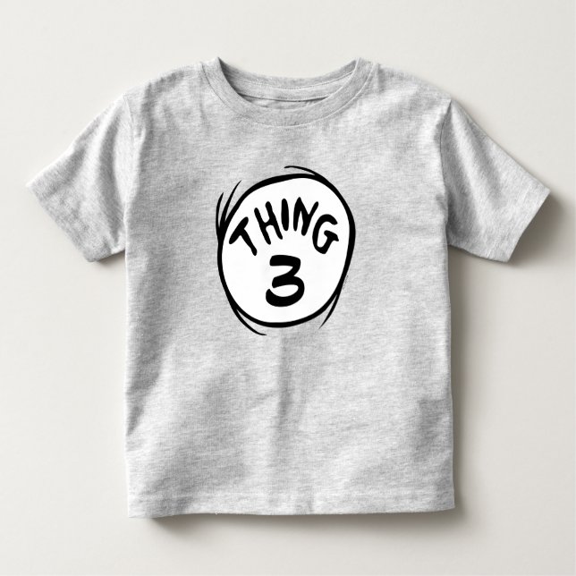 Dr. Seuss | Custom Thing One Thing Two Toddler T-shirt (Front)