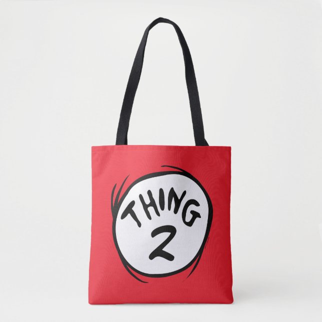 Dr. Seuss | Custom Thing One Thing Two Tote Bag (Front)
