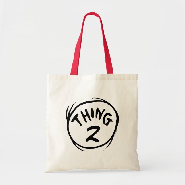 Dr. Seuss | Custom Thing One Thing Two Tote Bag (Front)