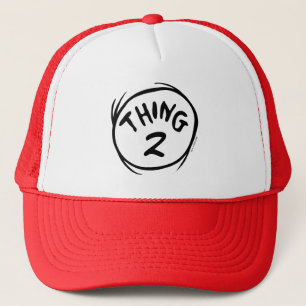 Dr. Seuss Custom Thing One Thing Two Trucker Hat