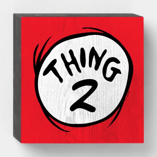 Dr Seuss  Custom Thing One Thing Two Wooden Box Sign