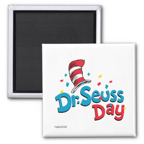 Dr Seuss Day  Confetti Magnet