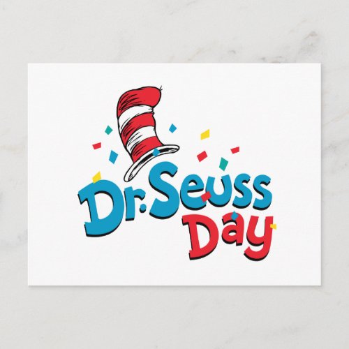 Dr Seuss Day  Confetti Postcard