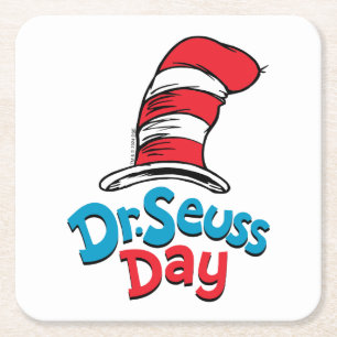 Dr. Seuss Day Square Paper Coaster