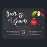 Dr. Seuss | Don't Be a Grinch Christmas Party Cards<br><div class="desc">Invite all your family and friends to your Holiday Party this year with these cute Dr. Seuss chalkboard invites. Personalize by adding all your party details.</div>