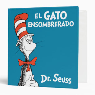 Dr. Seuss El Gato Ensombrerado Spanish 3 Ring Binder