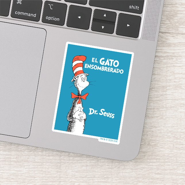Dr. Seuss El Gato Ensombrerado Spanish Sticker (Detail)