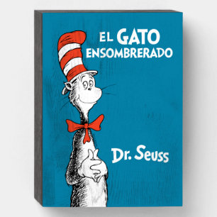 Dr. Seuss El Gato Ensombrerado Spanish Wooden Box Sign