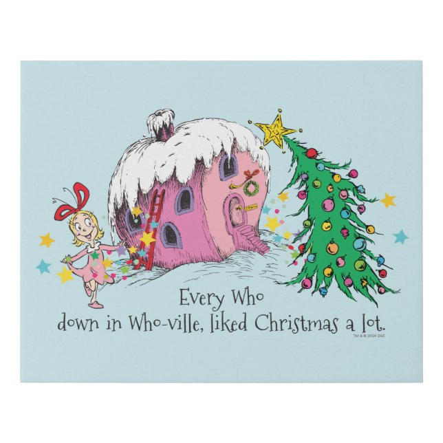Dr. Seuss | Every Who in Who-ville Faux Canvas Print (Front)