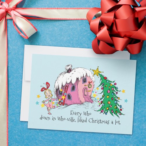 Dr Seuss  Every Who in Who_ville liked Christma Holiday Card