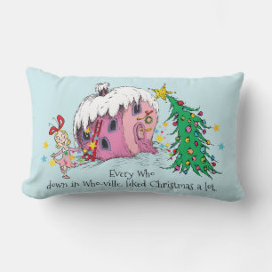 Dr. Seuss Every Who in Who-ville, liked Christma Lumbar Pillow