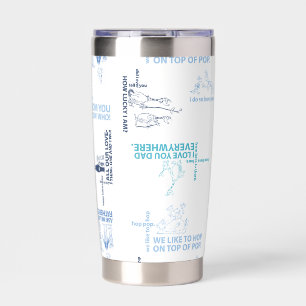 Dr. Seuss Father's Day Quote Pattern Insulated Tumbler