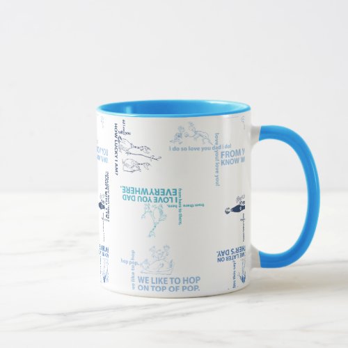 Dr Seuss  Fathers Day Quote Pattern Mug