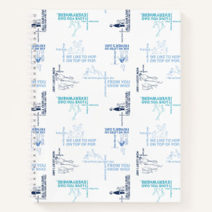 Dr. Seuss Father's Day Quote Pattern Notebook