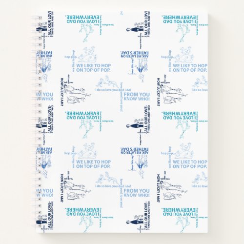 Dr Seuss  Fathers Day Quote Pattern Notebook