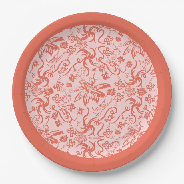 Dr. Seuss | Floral Mother's Day Pattern Paper Plates (Front)