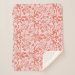 Dr. Seuss | Floral Mother's Day Pattern Sherpa Blanket