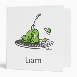 Dr. Seuss   Green Eggs and Ham 3 Ring Binder