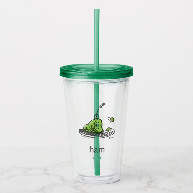 Dr. Seuss | Green Eggs and Ham Acrylic Tumbler (Front)