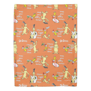 Dr. Seuss Green Eggs and Ham Character Pattern Duvet Cover