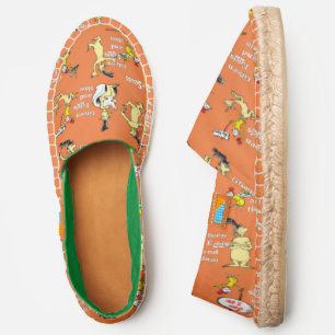 Dr. Seuss Green Eggs and Ham Character Pattern Espadrilles