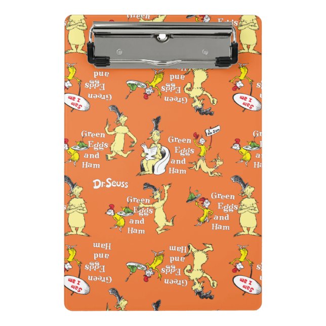Dr. Seuss Green Eggs and Ham Character Pattern Mini Clipboard (Front)