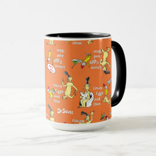 Dr. Seuss Green Eggs and Ham Character Pattern Mug