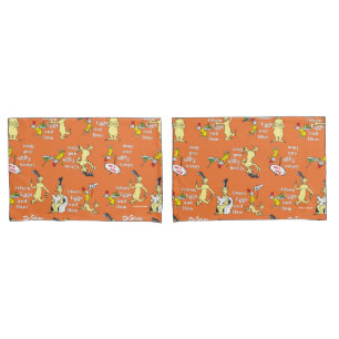 Dr. Seuss Green Eggs and Ham Character Pattern Pillow Case
