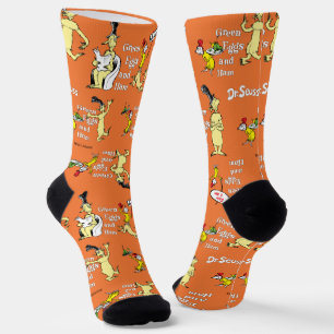 Dr. Seuss Green Eggs and Ham Character Pattern Socks