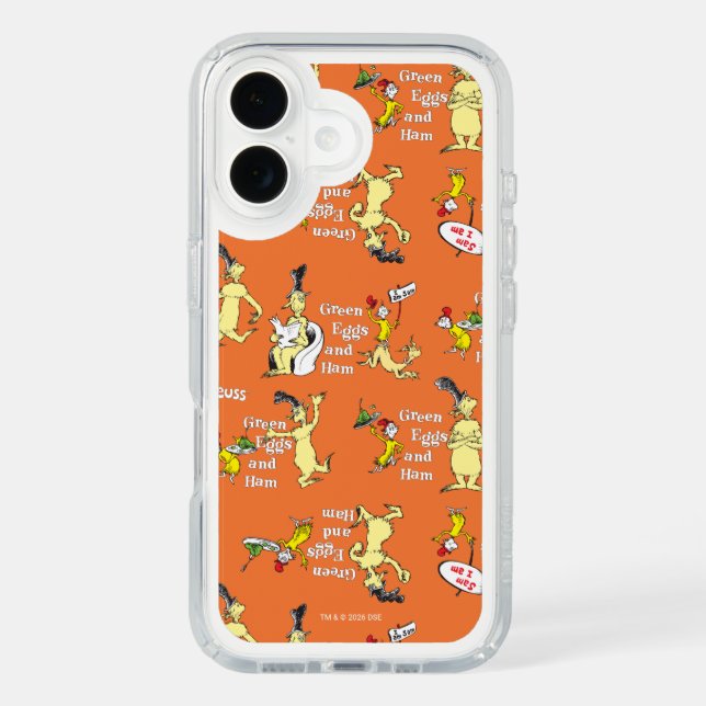 Dr. Seuss Green Eggs and Ham Character Pattern Speck iPhone Case (Front)