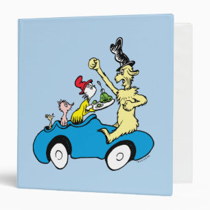 Dr. Seuss Green Eggs and Ham Characters in Car 3 Ring Binder