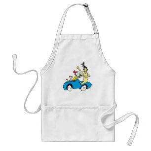 Dr. Seuss Green Eggs and Ham Characters in Car Adult Apron