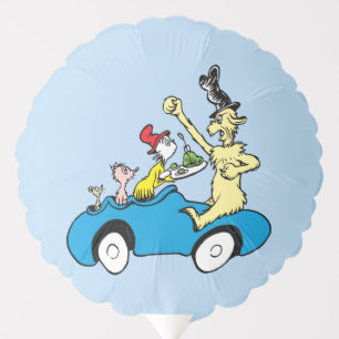Dr. Seuss Green Eggs and Ham Characters in Car Balloon