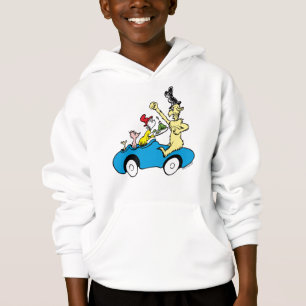 Dr. Seuss Green Eggs and Ham Characters in Car Hoodie