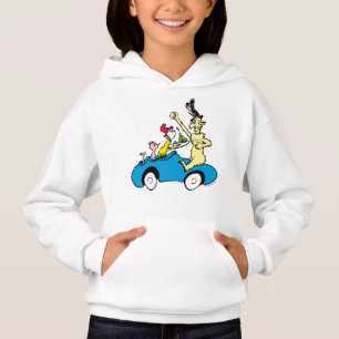 Dr. Seuss Green Eggs and Ham Characters in Car Hoodie
