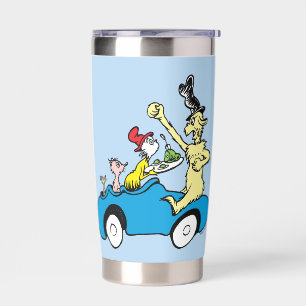 Dr. Seuss Green Eggs and Ham Characters in Car Insulated Tumbler