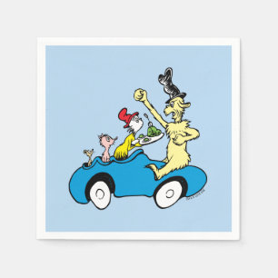 Dr. Seuss Green Eggs and Ham Characters in Car Napkins