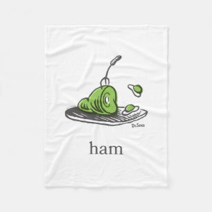 Dr. Seuss   Green Eggs and Ham Fleece Blanket