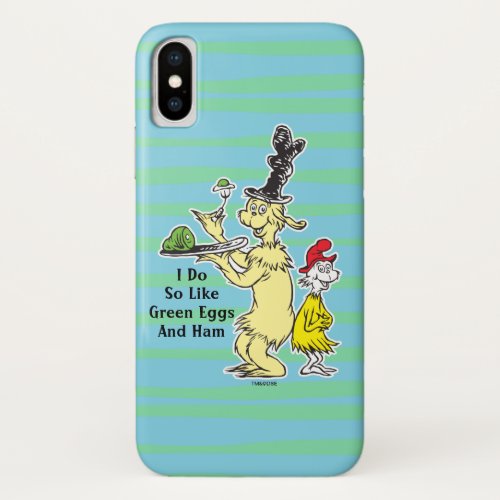Dr Seuss  Green Eggs and Ham  Friend  Sam_I_Am iPhone X Case