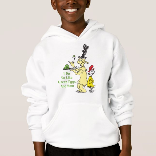 Dr. Seuss | Green Eggs and Ham | Friend & Sam-I-Am Hoodie (Front)