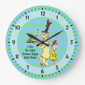 Dr. Seuss | Green Eggs and Ham | Friend & Sam-I-Am Large Clock
