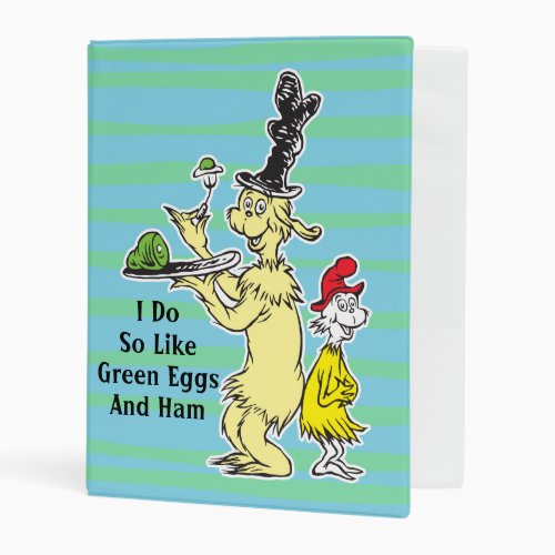 Dr Seuss  Green Eggs and Ham  Friend  Sam_I_Am Mini Binder