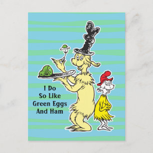 Dr. Seuss   Green Eggs and Ham   Friend & Sam-I-Am Postcard