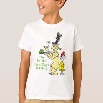 Dr. Seuss | Green Eggs And Ham | Friend & Sam-i-am T-shirt by DrSeussShop at Zazzle